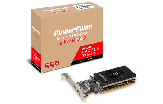 Placa de Vídeo PowerColor AMD Radeon RX 6400 Low Profile